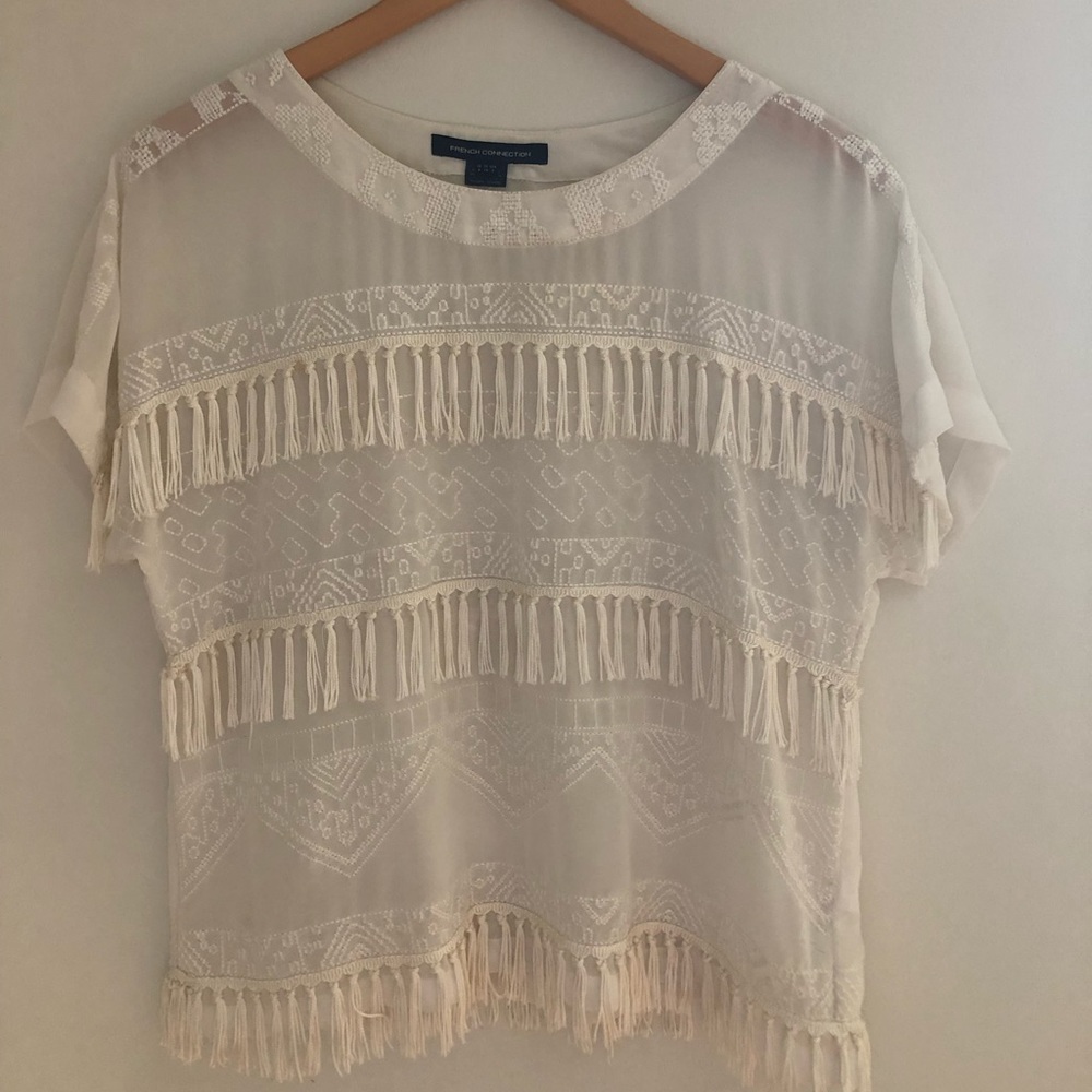 French Collection sheer blouse